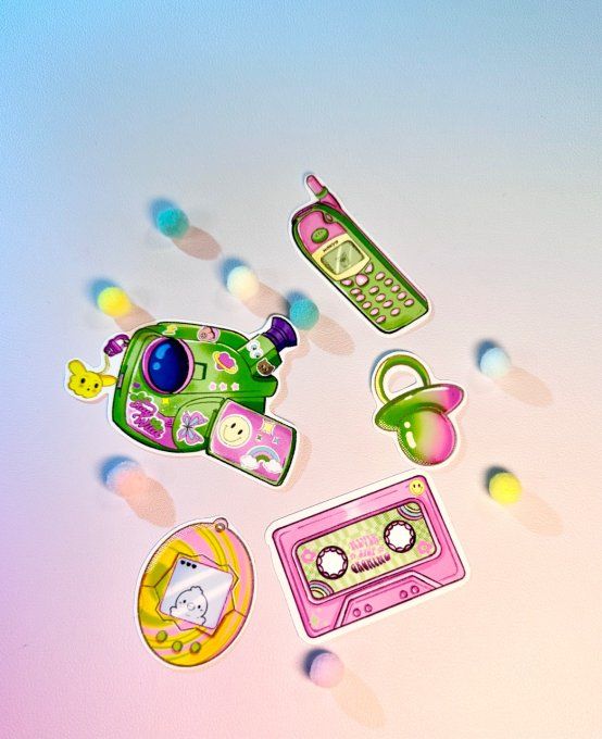 Pack d’autocollant back to 90’s