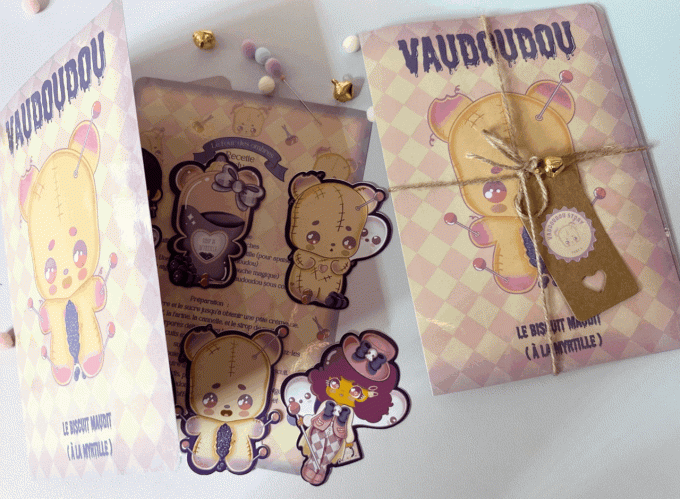 pack autocollants / histoire / recette Vaudoudou